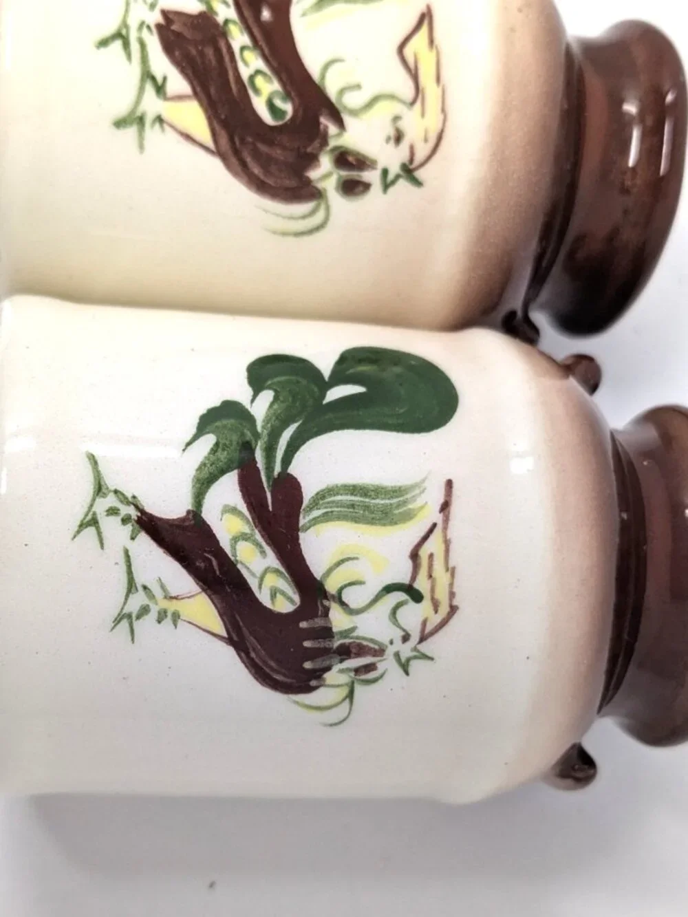 VTG Brock of California Chanticleer Rooster Salt & Pepper Shakers Milk Can 50s